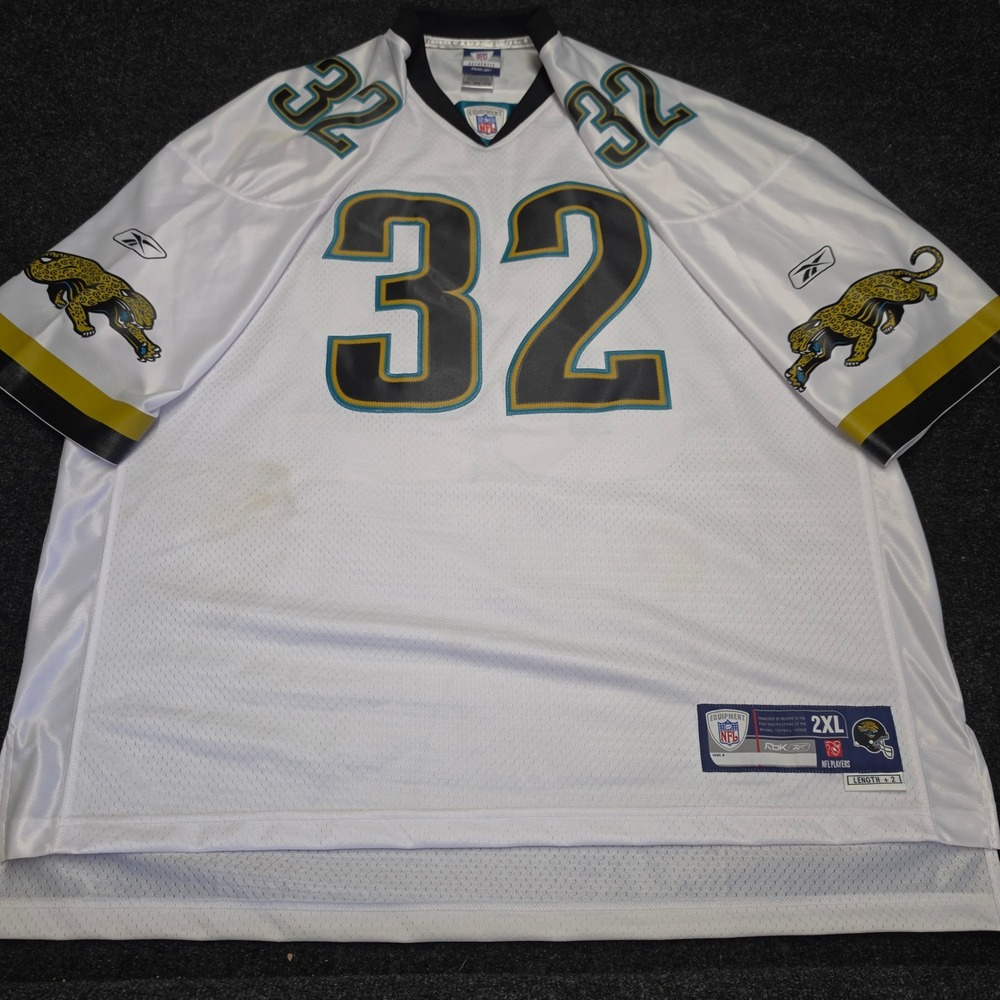 Reebok Jacksonville Jaguars Maurice Jones-Drew 32 NFL Jersey White 2XL +2 Length